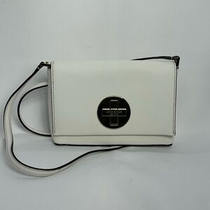 Kate Spade White Crossbody Bag with Black Accents